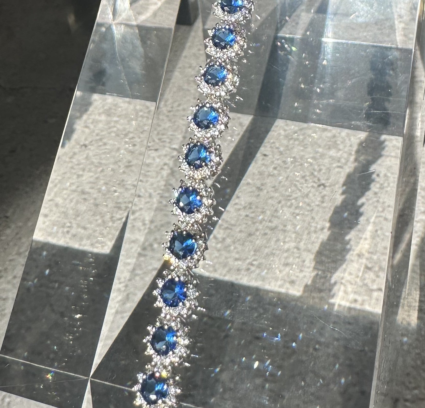 The Notte Blu Halo Bracelet: A Masterpiece in Deep Azure