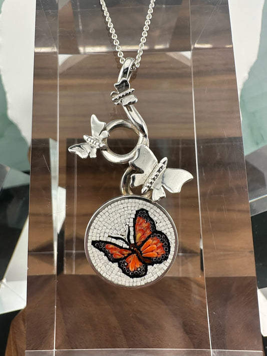 The Metamorfosi Pendant: A Riccardo Alfonzi Micro-Mosaic Masterpiece