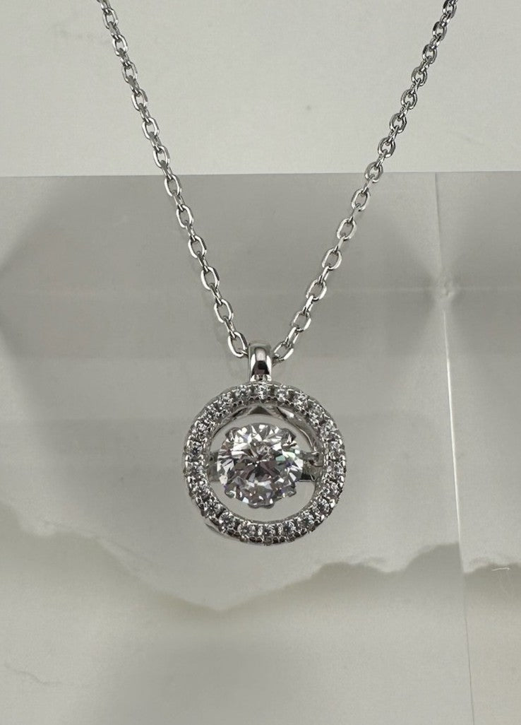 The Scintilla Sospesa: A Masterpiece in .925 Silver & Moissanite