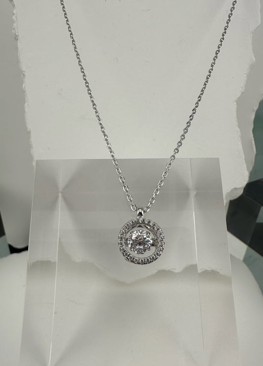 The Scintilla Sospesa: A Masterpiece in .925 Silver & Moissanite