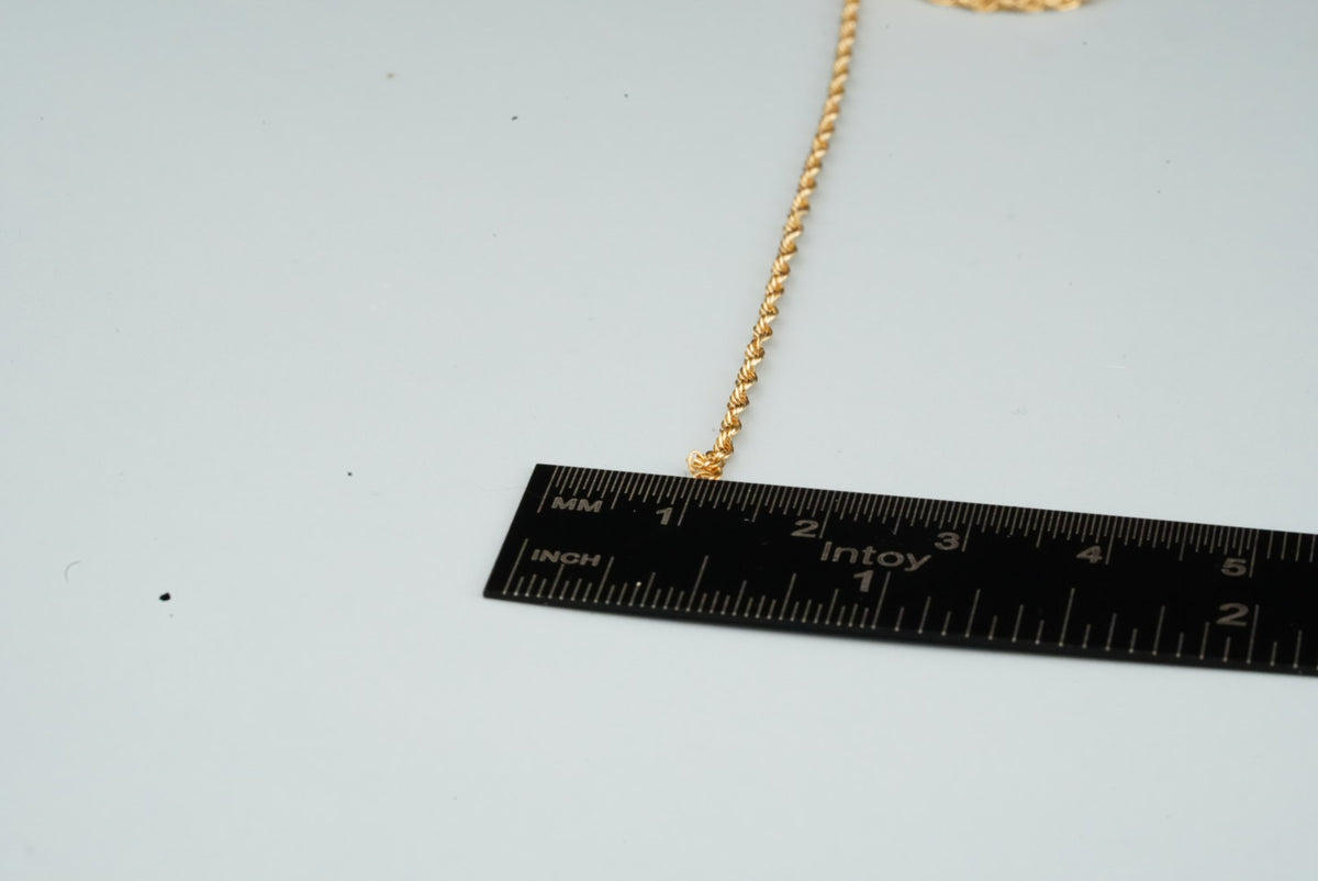 14k Gold 2.0mm Rope Permanent Link