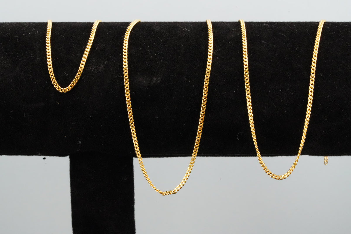 14k Curb Permanent Link 2.4mm