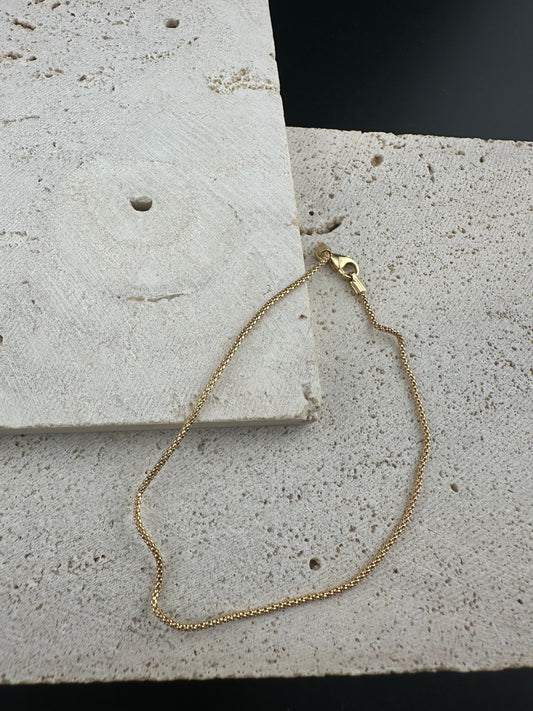 The Venetian Spiga: 18k Italian Gold Woven Bracelet
