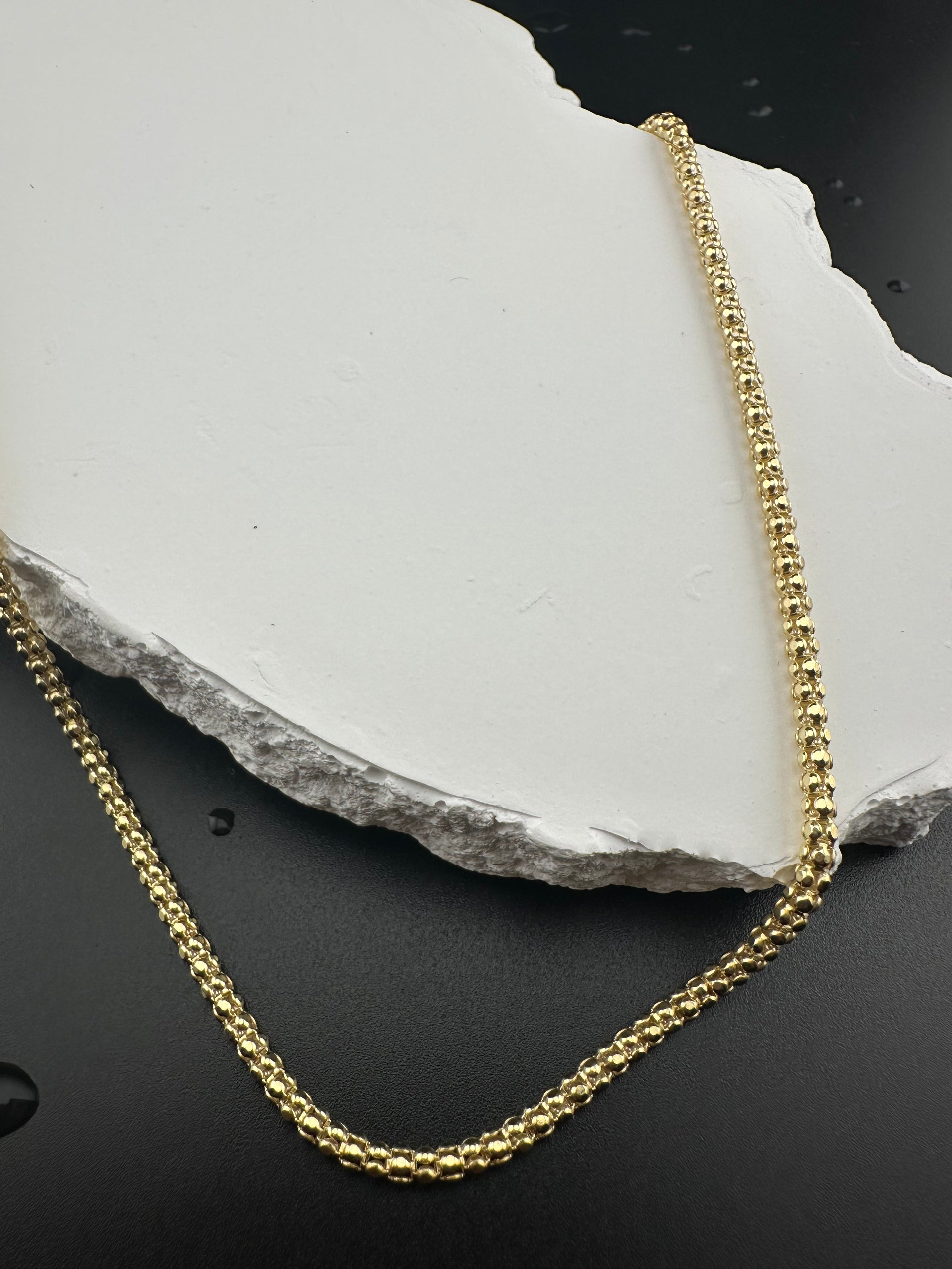 The Venetian Mesh: 18k Gold & Italian Silver 20" Necklace