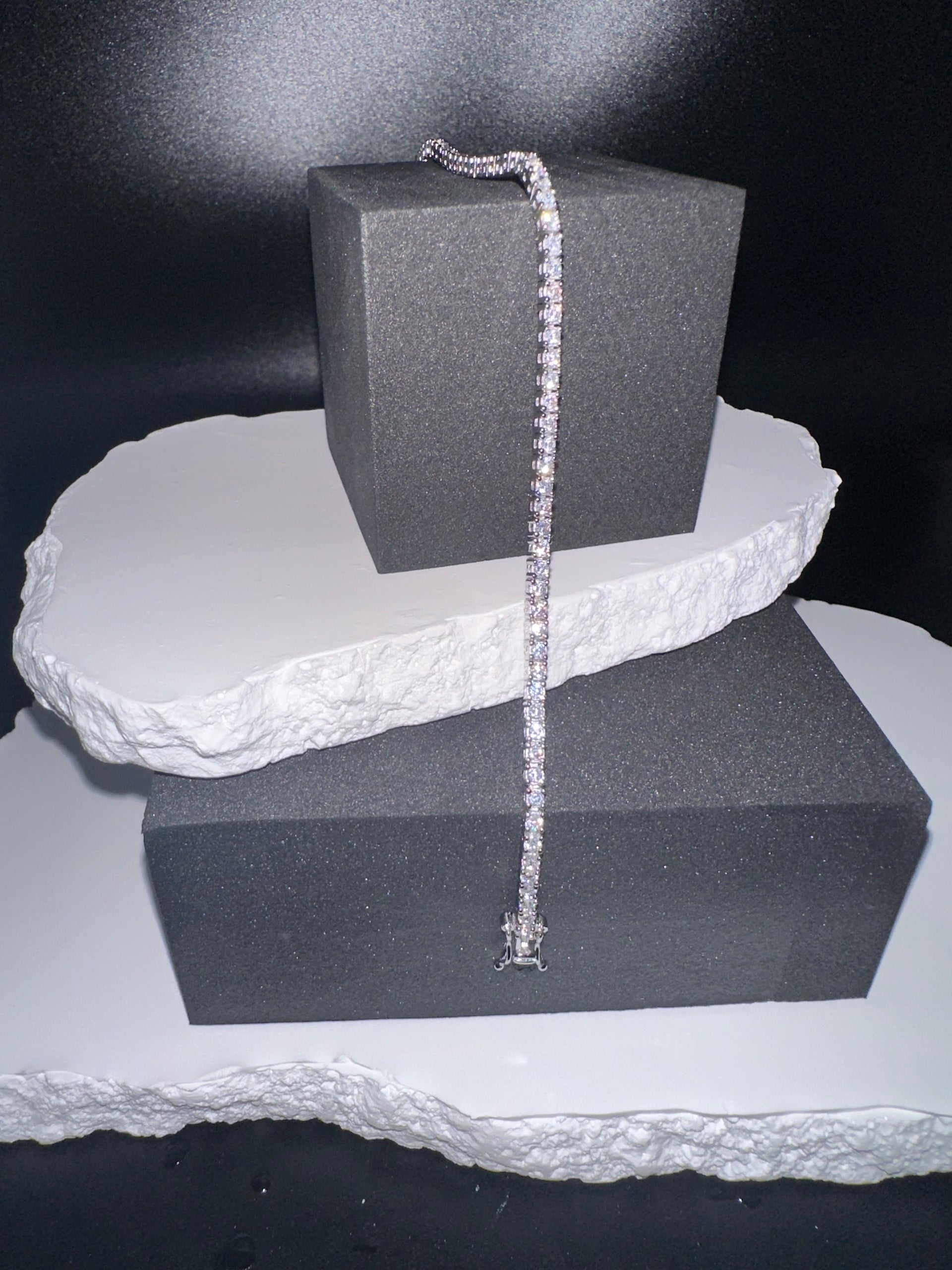 Venetian Radiance: Precision-Cut Swarovski Crystals in Polished Italian .925 Silver