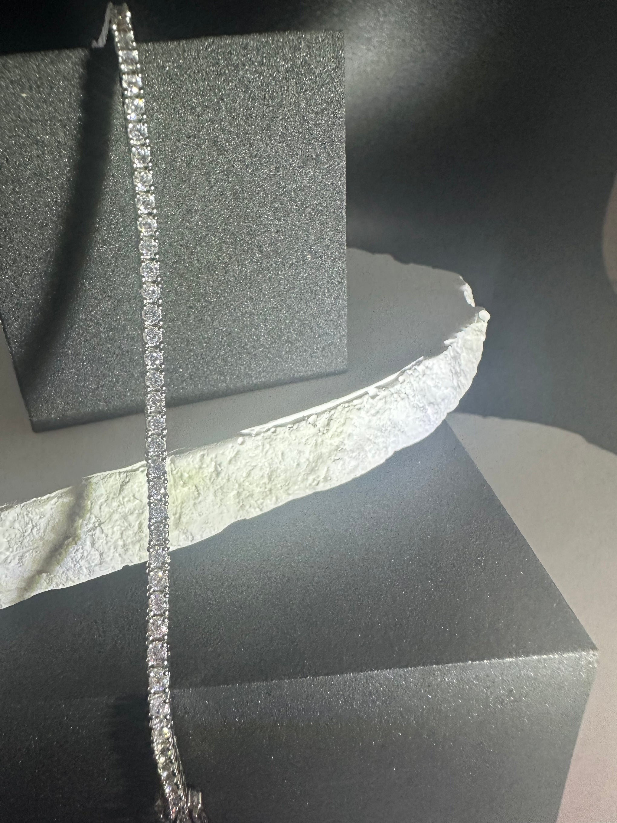 Venetian Radiance: Precision-Cut Swarovski Crystals in Polished Italian .925 Silver