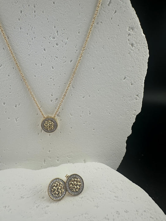 The Venetian Pavé Suite: 18k Gold Vermeil & Swarovski Set
