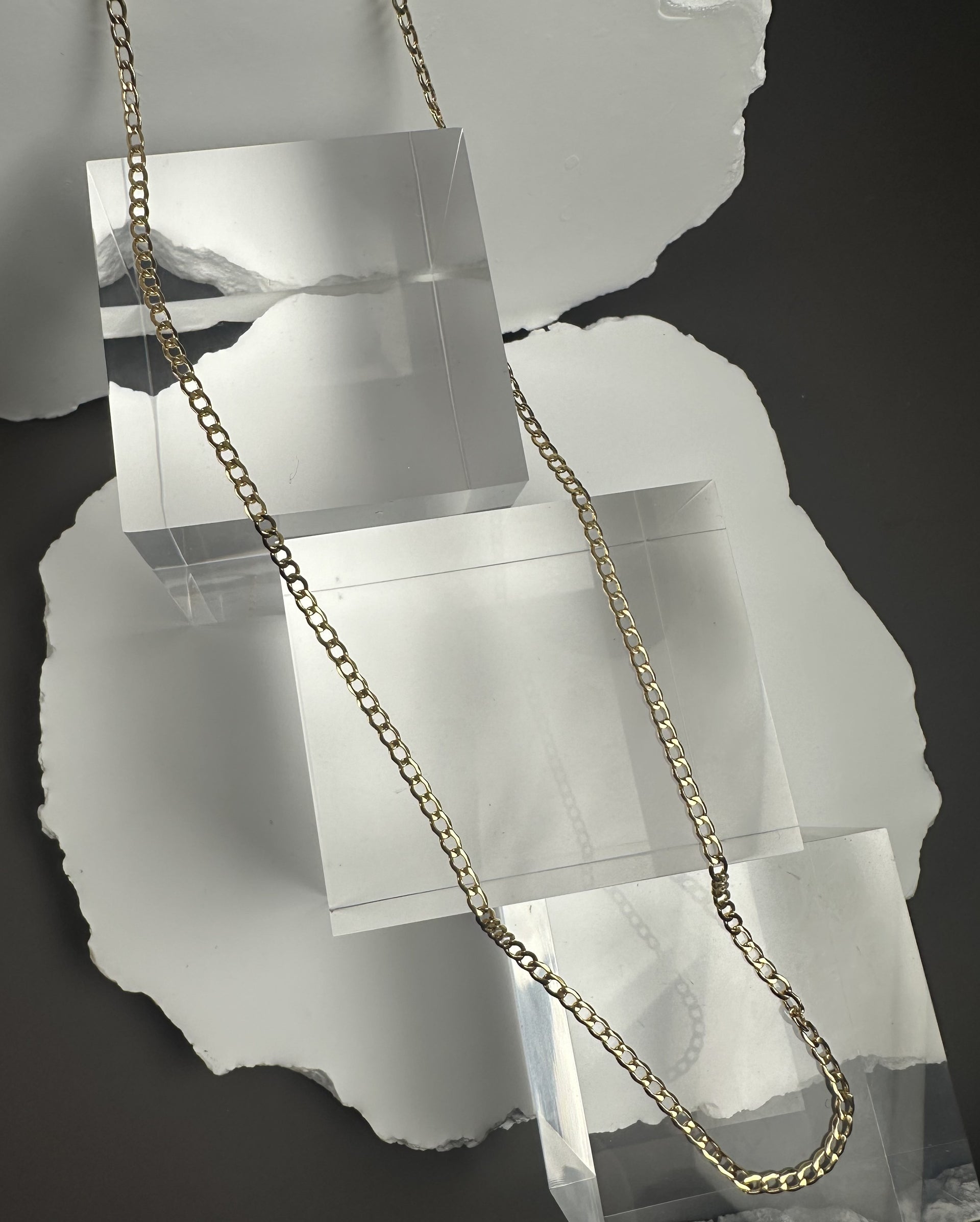 The Florentine Figaro: 20-Inch Italian 18k Solid Gold Patterned Chain