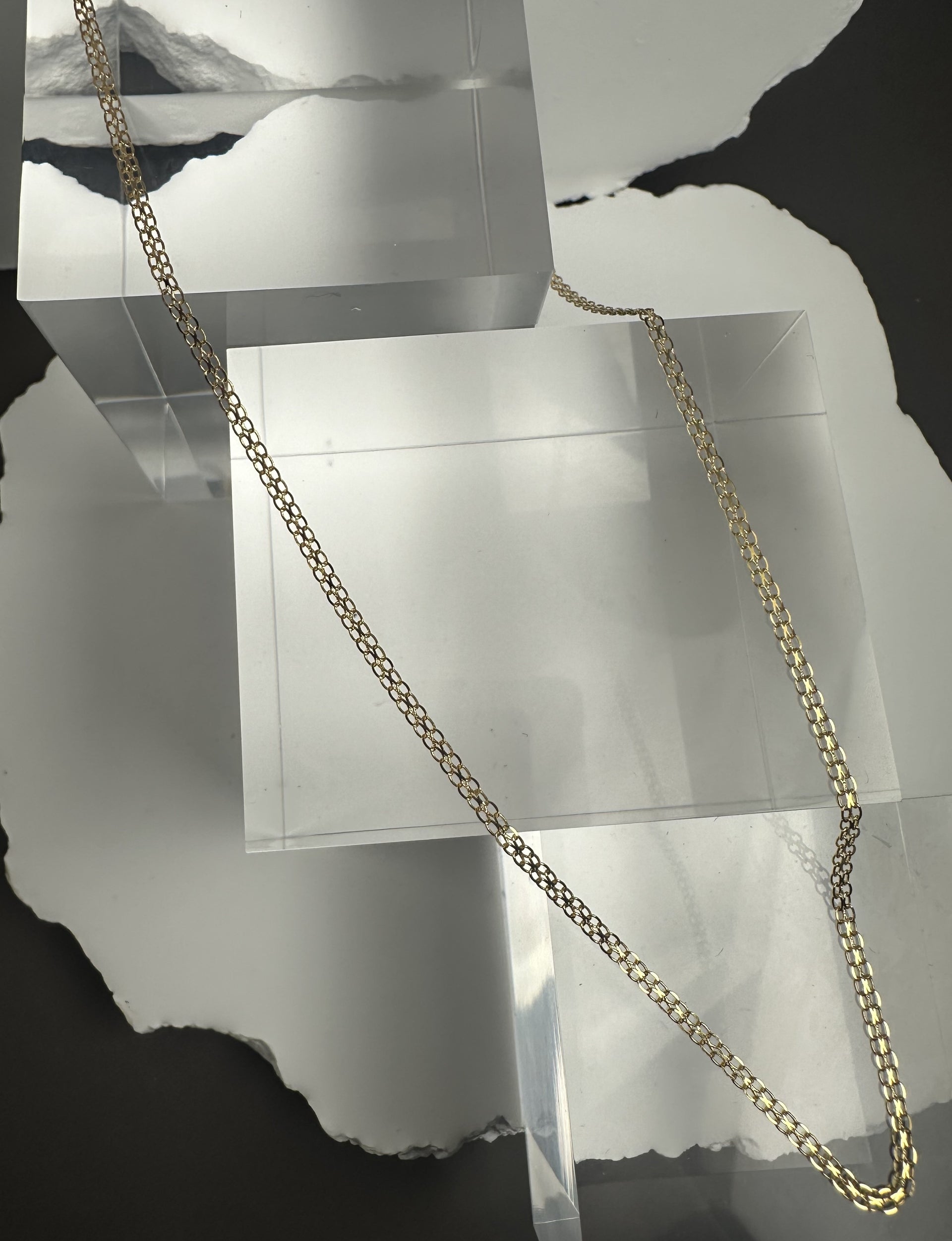 The Milanese Rolo: 20-Inch Italian 18k Solid Gold Circular Link Chain