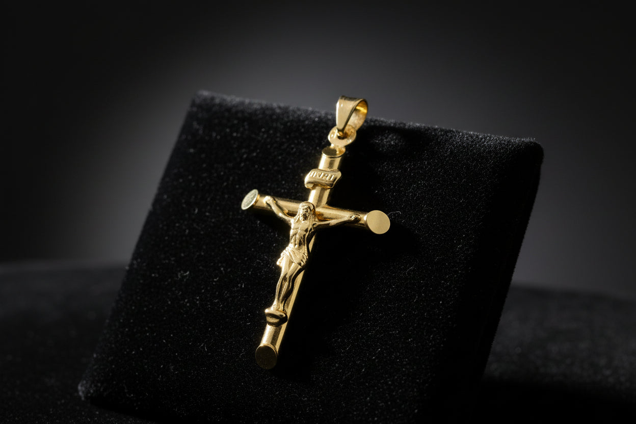 The Santuario Crucifix: A Legacy in 18k Italian Gold