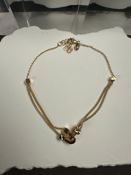 Il Bracciale d’Arco — 18k Italian Gold Double-Strand Horseshoe Arch Bracelet