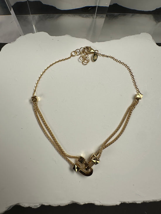 Il Bracciale d’Arco Double-Strand Horseshoe Arch Bracelet: 18k Italian Gold