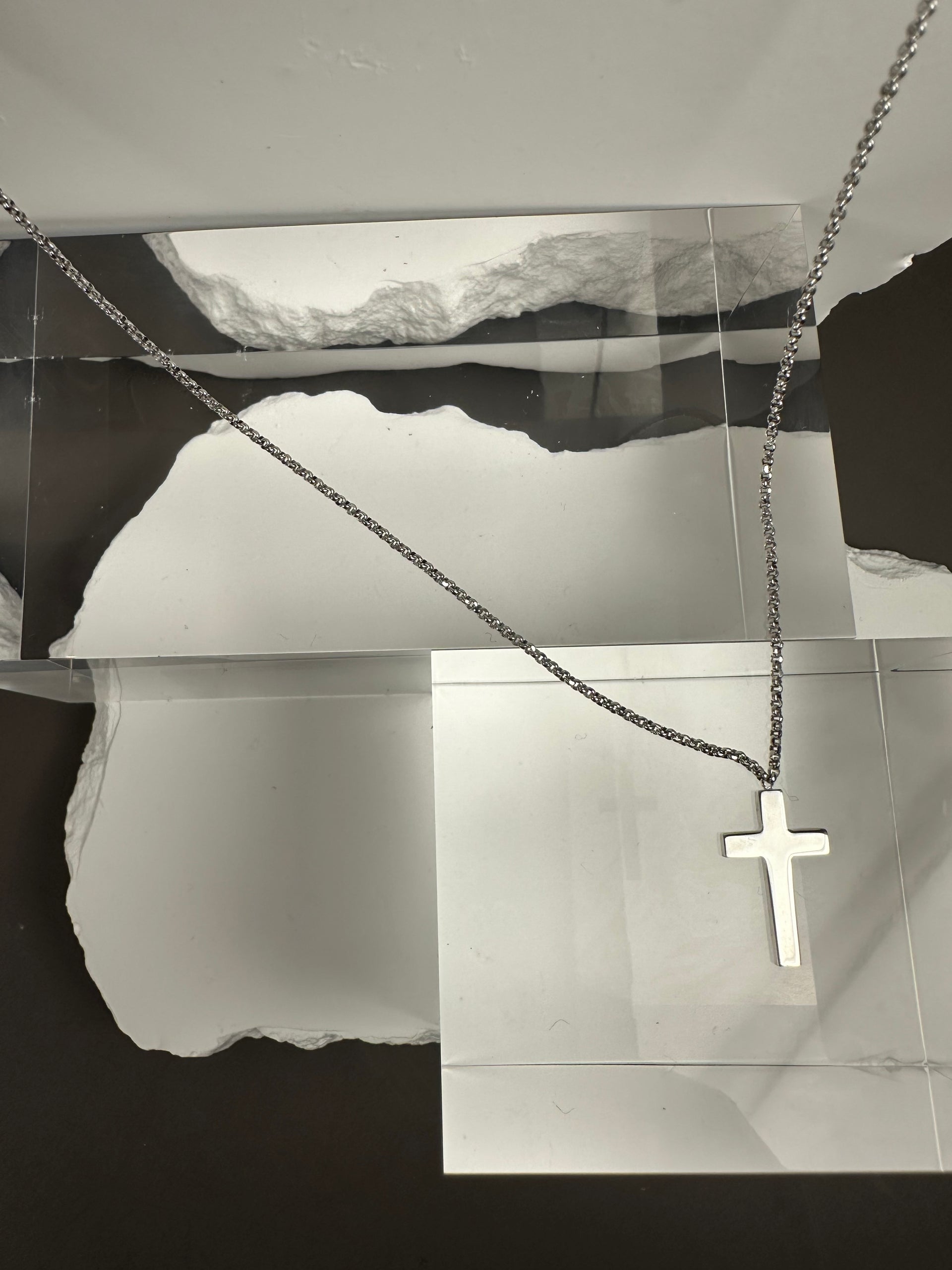 The Artisan Latin Cross: Hand-Finished Italian .925 Sterling Silver