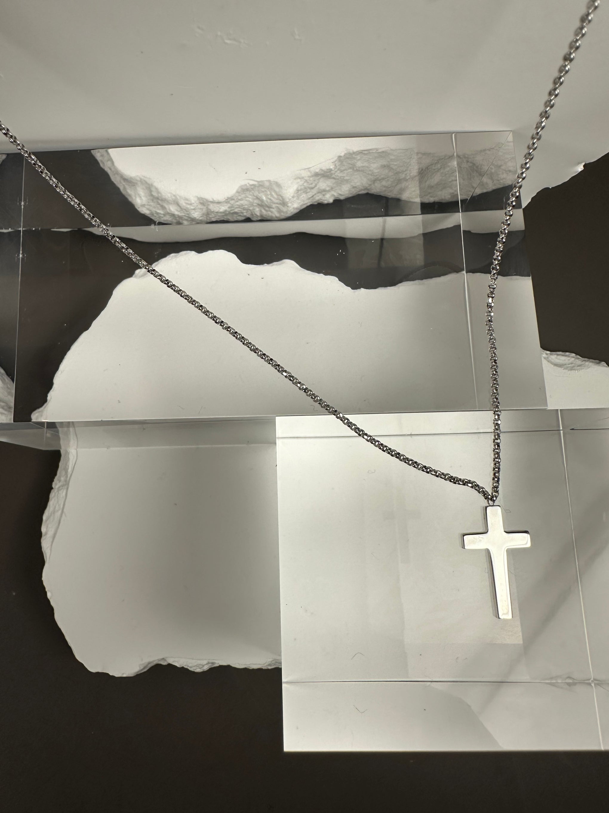 The Artisan Latin Cross: Hand-Finished Italian .925 Sterling Silver