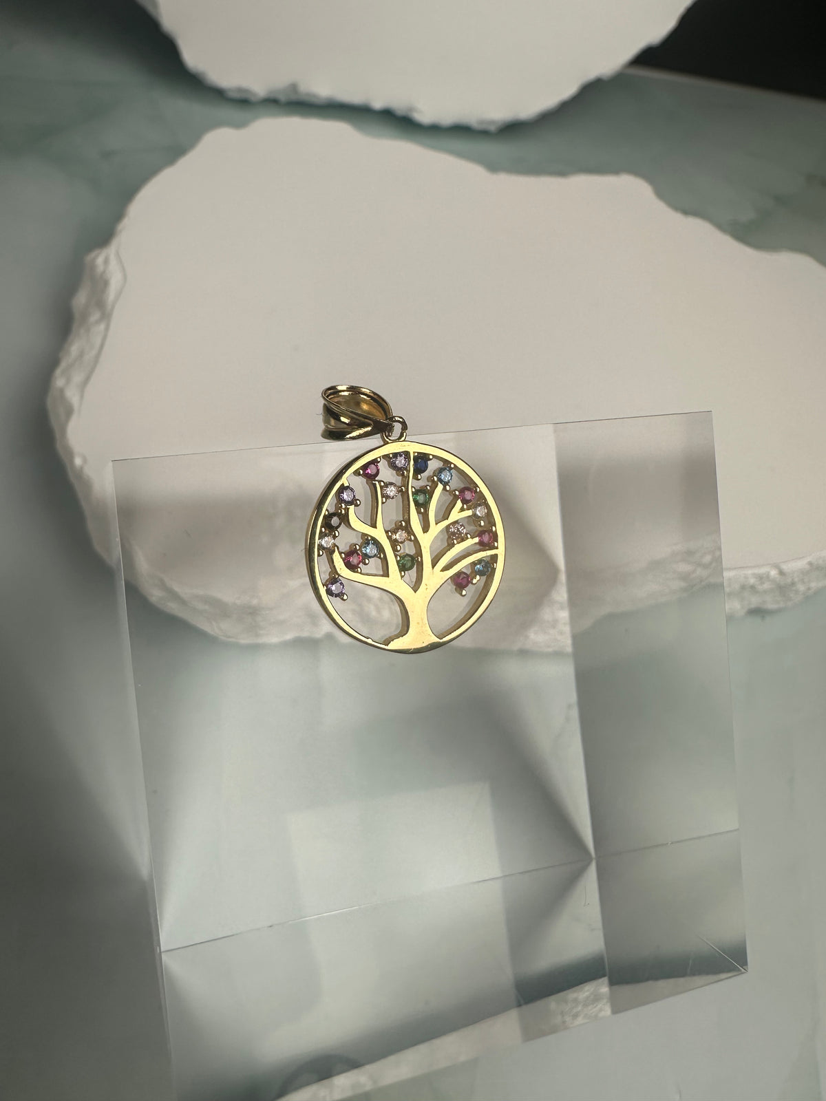 The Abundance Arbol: Italian 18k Solid Gold Tree of Life Pendant