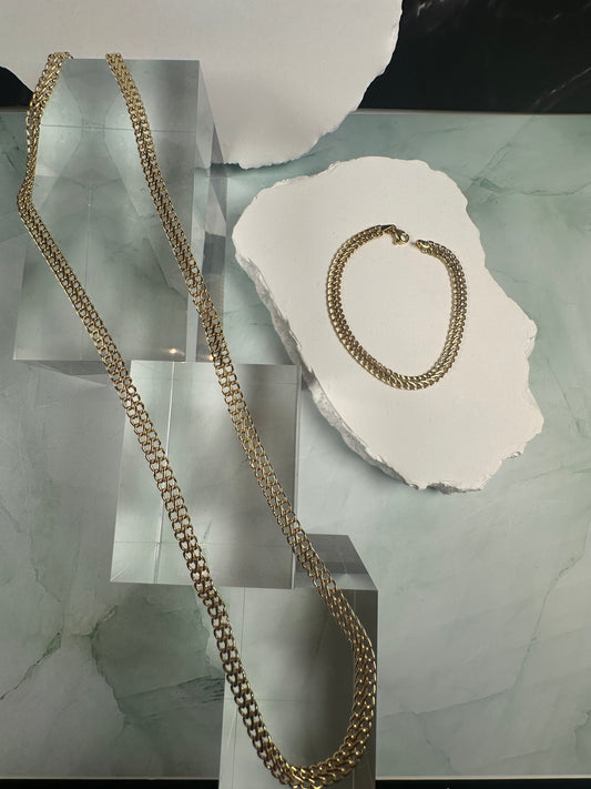 The Milanese Double Curb: 18k Italian Gold 20" Necklace