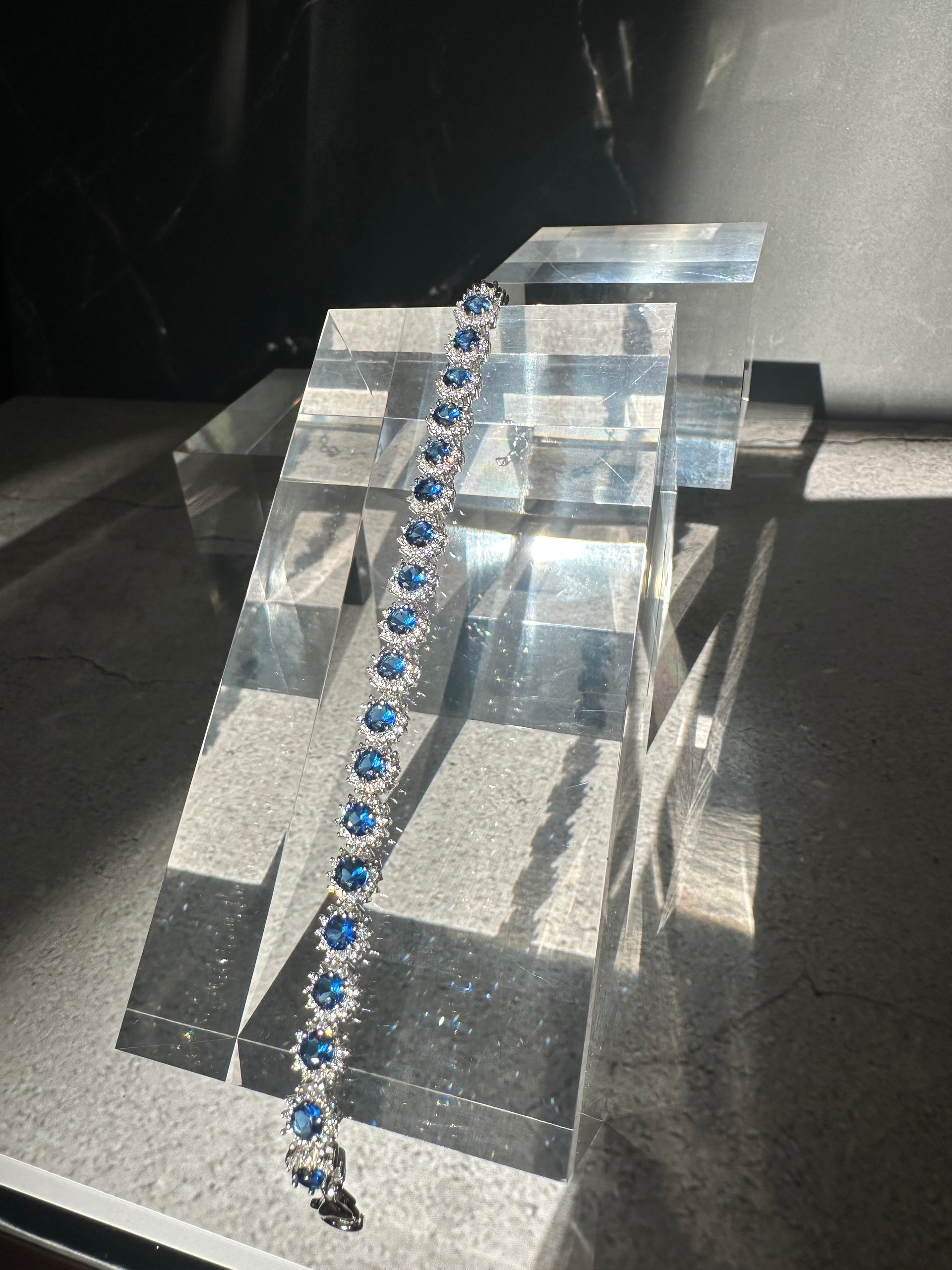 The Notte Blu Halo Bracelet: A Masterpiece in Deep Azure