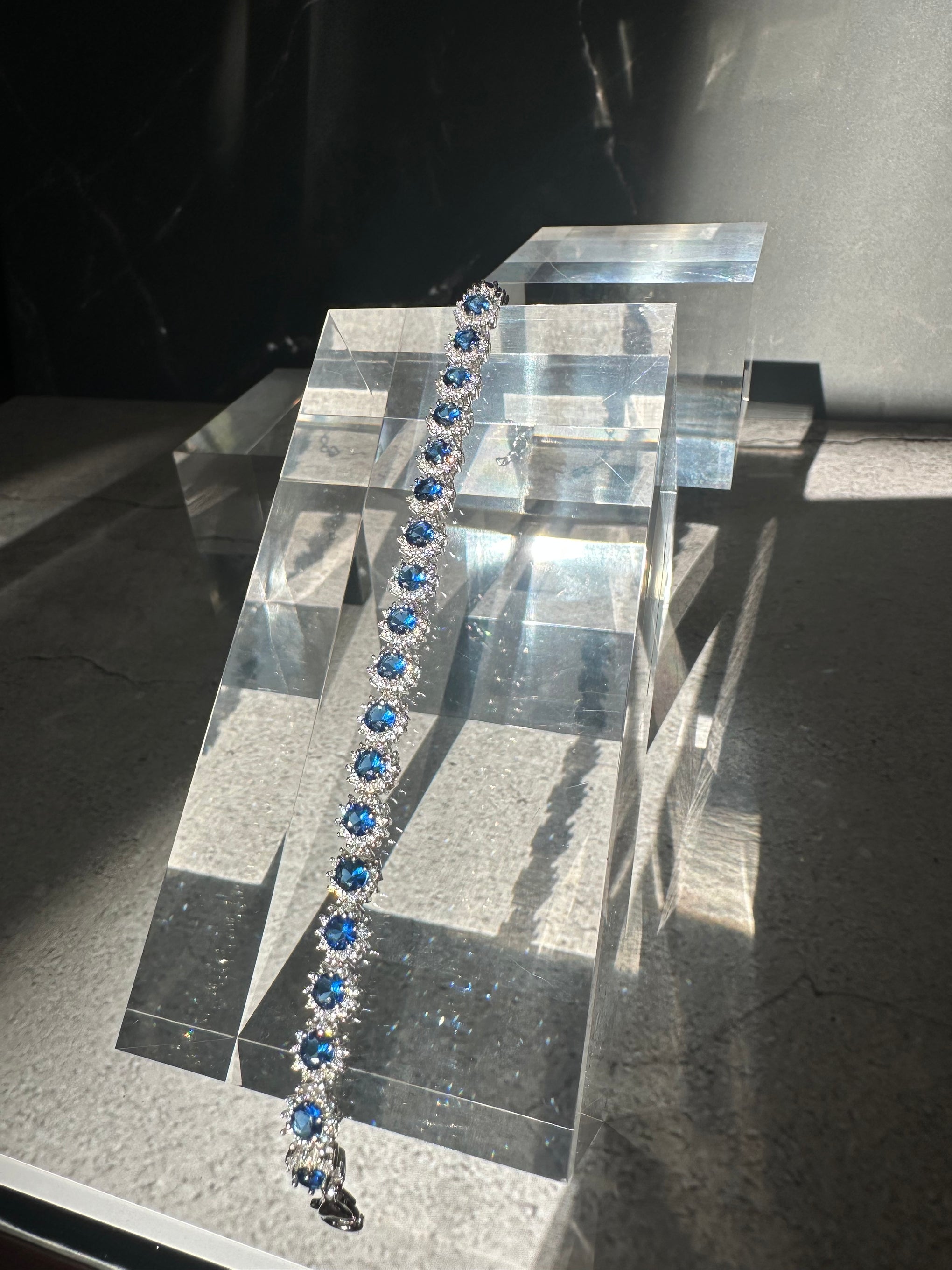 The Notte Blu Halo Bracelet: A Masterpiece in Deep Azure