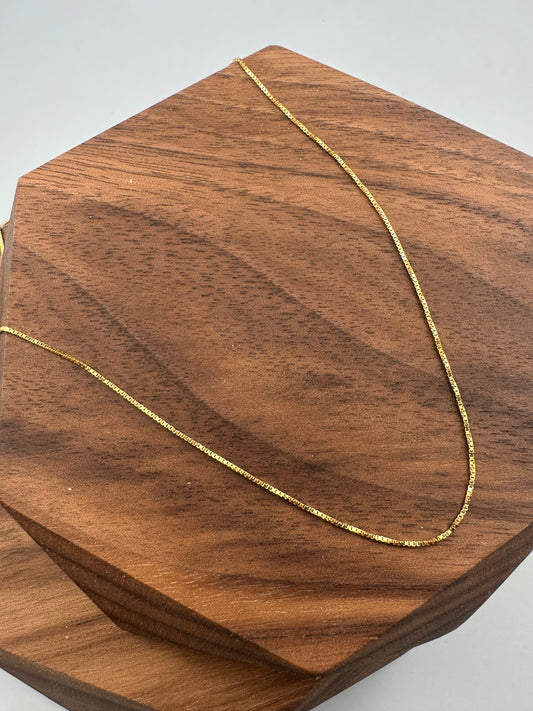 The Venetian Box: 18k Italian Gold Necklace