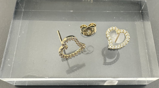 The Cuore Brillante Studs: An Infinite Sparkle in 18k Italian Gold