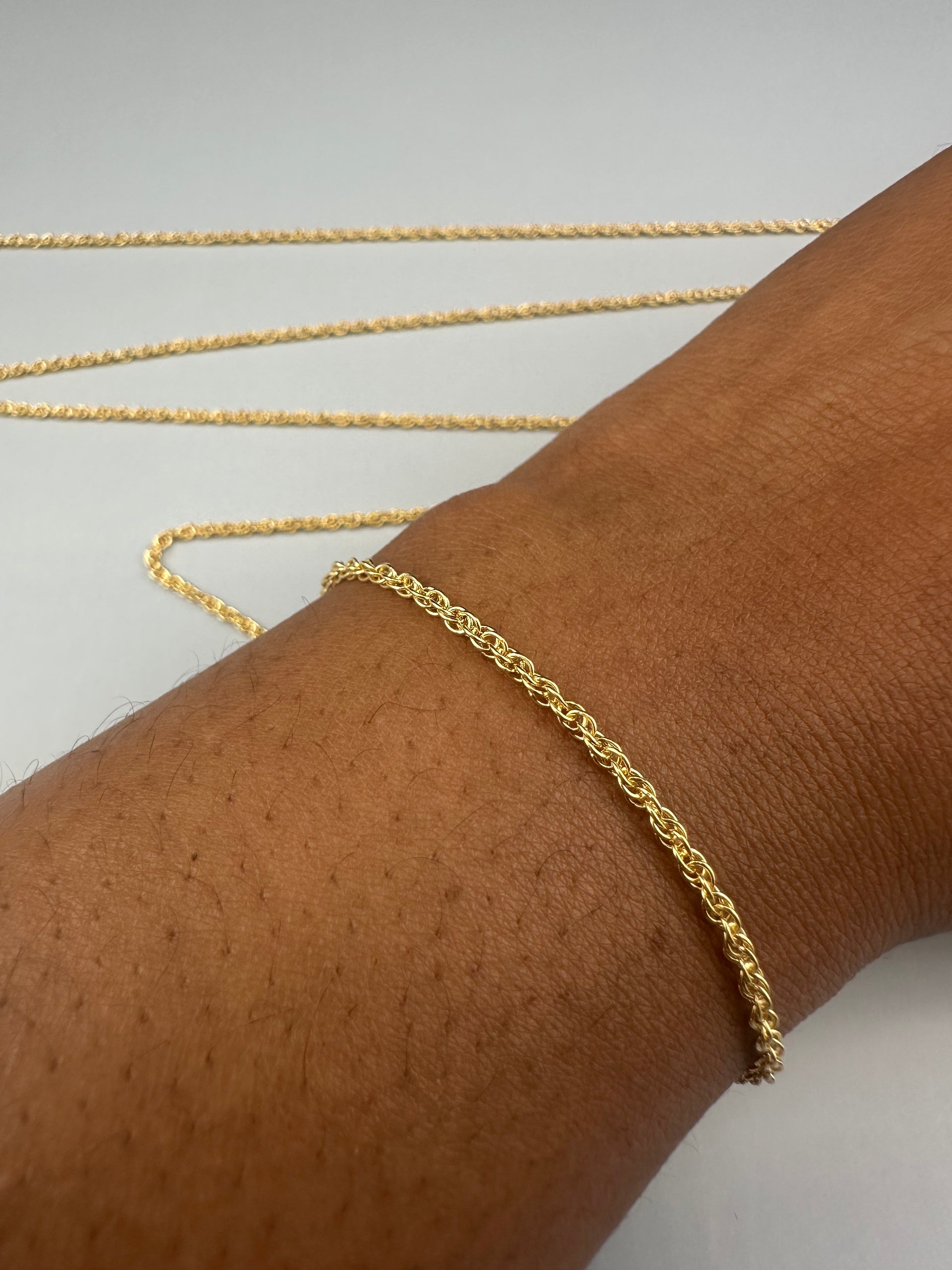 The Oro Liquido Rope: A Foundation in 14k Italian Gold