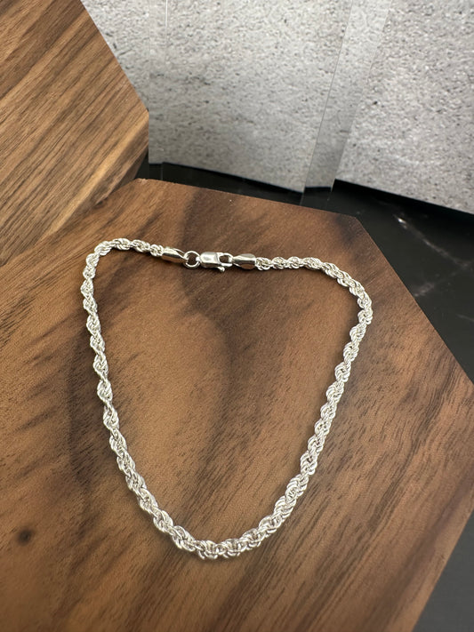 The Argento Brillante Rope: A 7.5-Inch Signature in .925 Silver