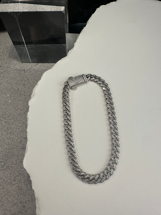 The Ghiaccio Brillante Curb: A 7.5-Inch Signature in .925 Silver
